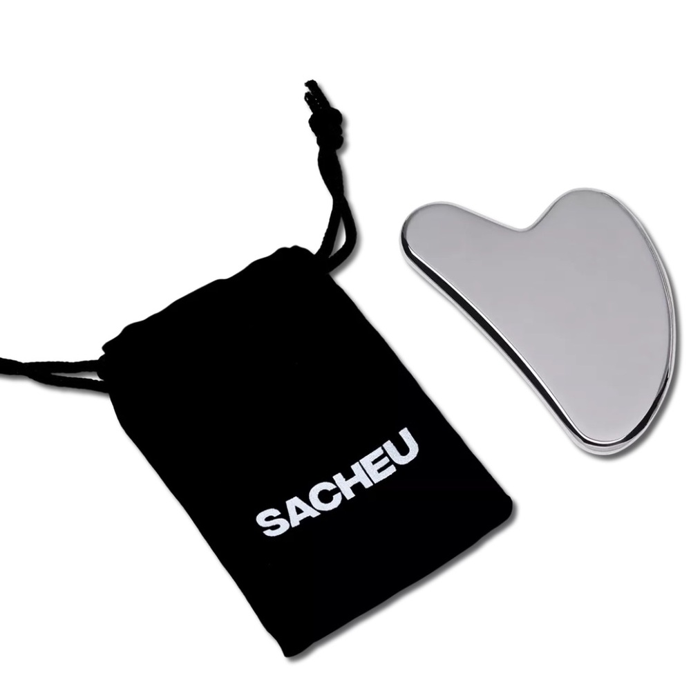 ✨ SACHEU Stainless Steel Gua Sha — New in Box